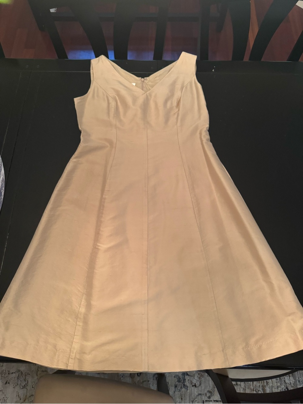 Vintage Talbots all silk Lightweight Dress w/ cropped jacket in Gold
